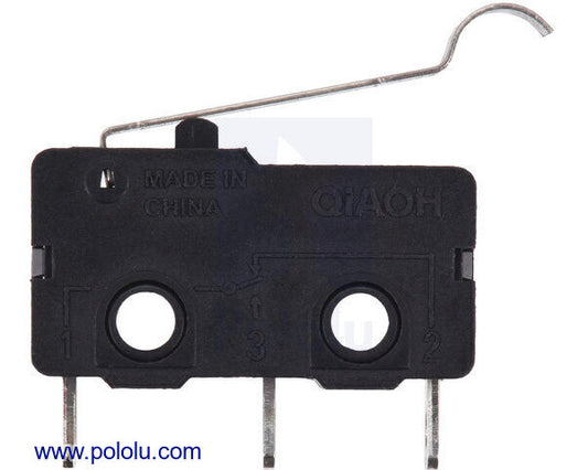Snap-Action Switch with 18.5mm Bump Lever: 3-Pin, SPDT, 5A
