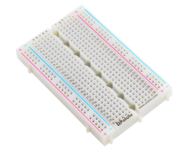 לוח לחם Pololu 400 נקודות עם חורי הרכבה