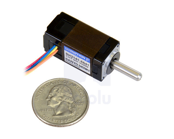 Sanyo Miniature Stepper Motor: Bipolar, 200 Steps/Rev, 6.3V, 0.3 A/Phase