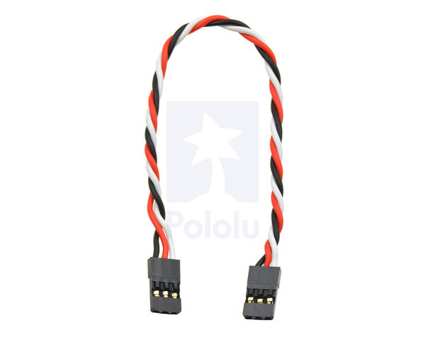 Twisted Servo Extension Cable 6" Female - Female