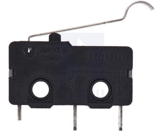 Snap-Action Switch with 18.5mm Bump Lever: 3-Pin, SPDT, 5A