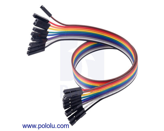 Ribbon Cable Premium Jumper Wires 10-Color F-F 12" (30 cm)