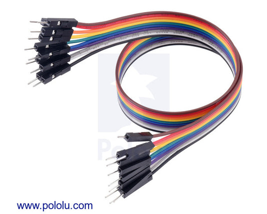 Ribbon Cable Premium Jumper Wires 10-Color M-M 12" (30 cm)