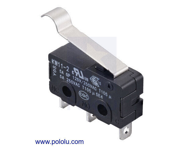 Snap-Action Switch with 18.5mm Bump Lever: 3-Pin, SPDT, 5A