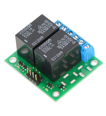 ממסר SPDT דו-ערוצי בסיסי של Pololu עם ממסרי 5VDC (מורכב)