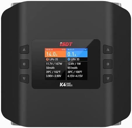 מטען חכם דו ערוצי AC/DC מדגם ISDT K4