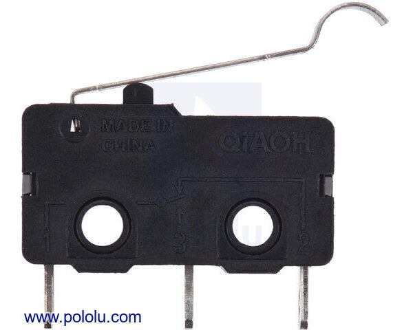 Snap-Action Switch with 18.5mm Bump Lever: 3-Pin, SPDT, 5A