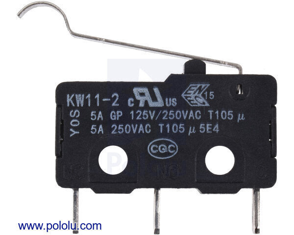 Snap-Action Switch with 18.5mm Bump Lever: 3-Pin, SPDT, 5A