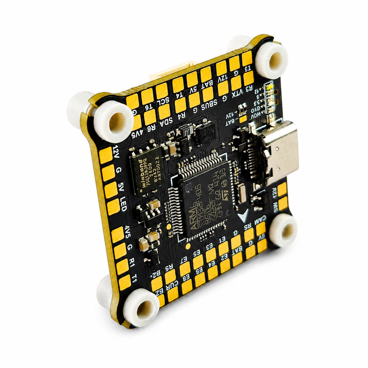 FlyFishRC F405 flight controller PCB detail