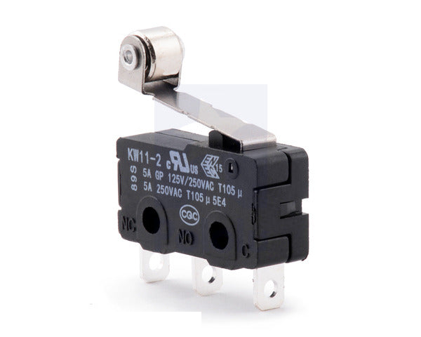 Snap-Action Switch with 16.3mm Roller Lever: 3-Pin, SPDT, 5A