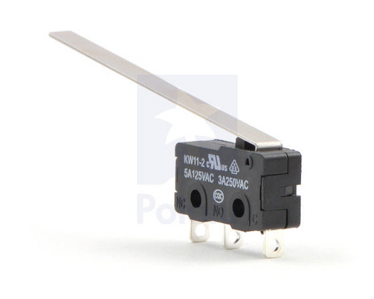 Snap-Action Switch with 50mm Lever: 3-Pin, SPDT, 5A