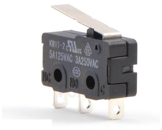Snap-Action Switch with 16.7mm Lever: 3-Pin, SPDT, 5A