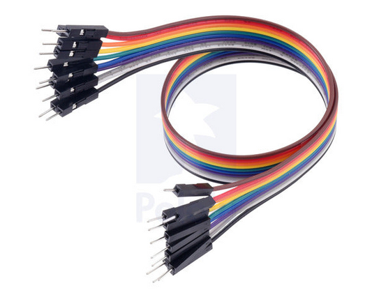 Ribbon Cable Premium Jumper Wires 10-Color M-M 12" (30 cm)