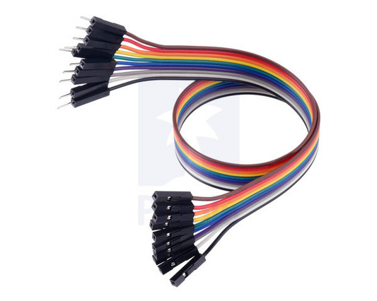 Ribbon Cable Premium Jumper Wires 10-Color M-F 12" (30 cm)