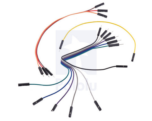 Ribbon Cable Premium Jumper Wires 10-Color F-F 12" (30 cm)