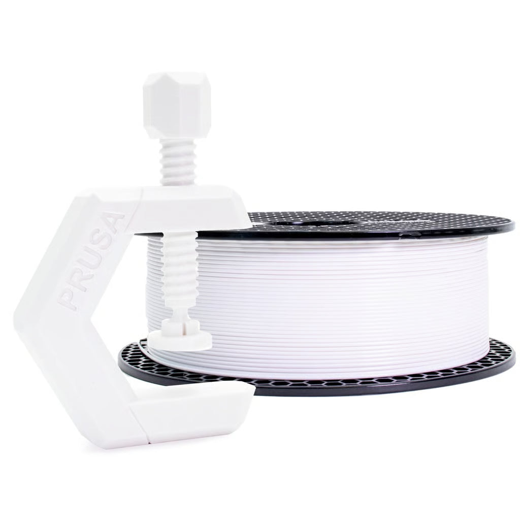 Prusament PETG 1kg Signal White filament spool